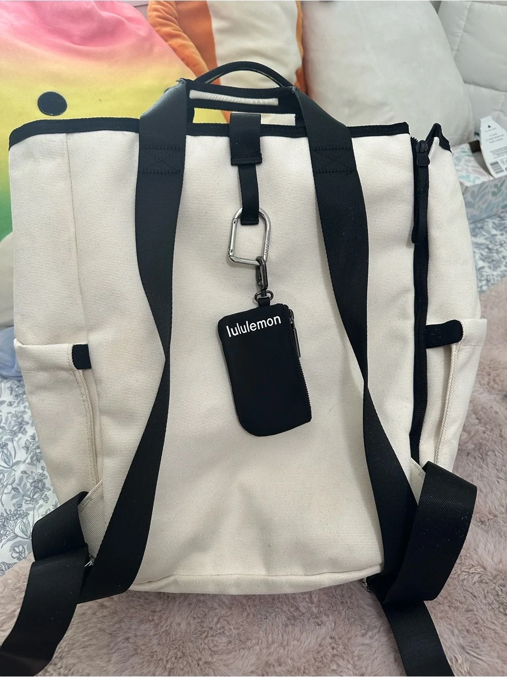lululemon athletica White Athletic Racket Bag DESIGNED FOR TENNIS